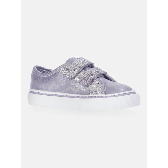 Wonder Nation Toddler Girls Glitter Two Strap Skate Sneakers