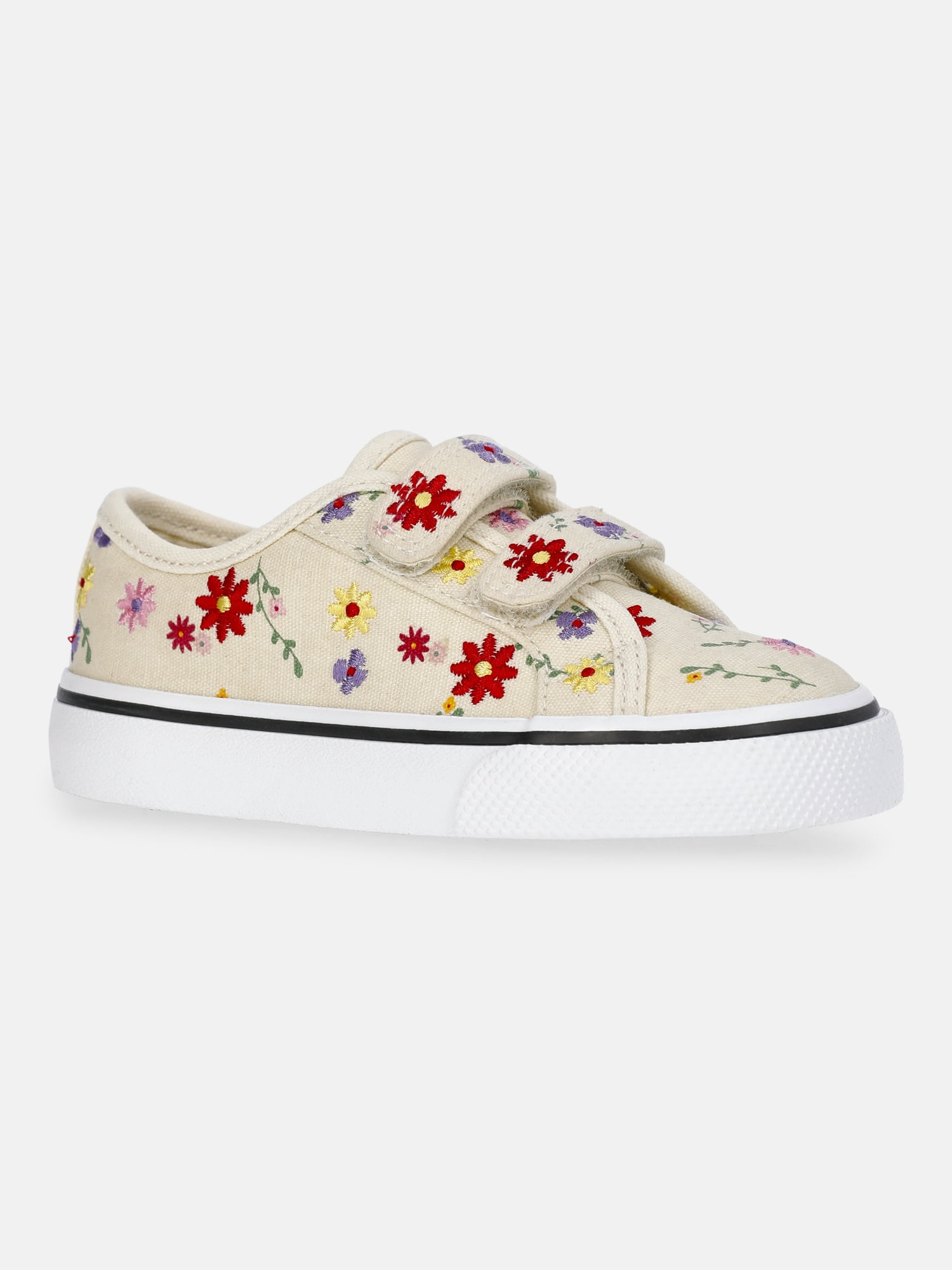 Wonder Nation Toddler Girls Canvas Skate Sneakers