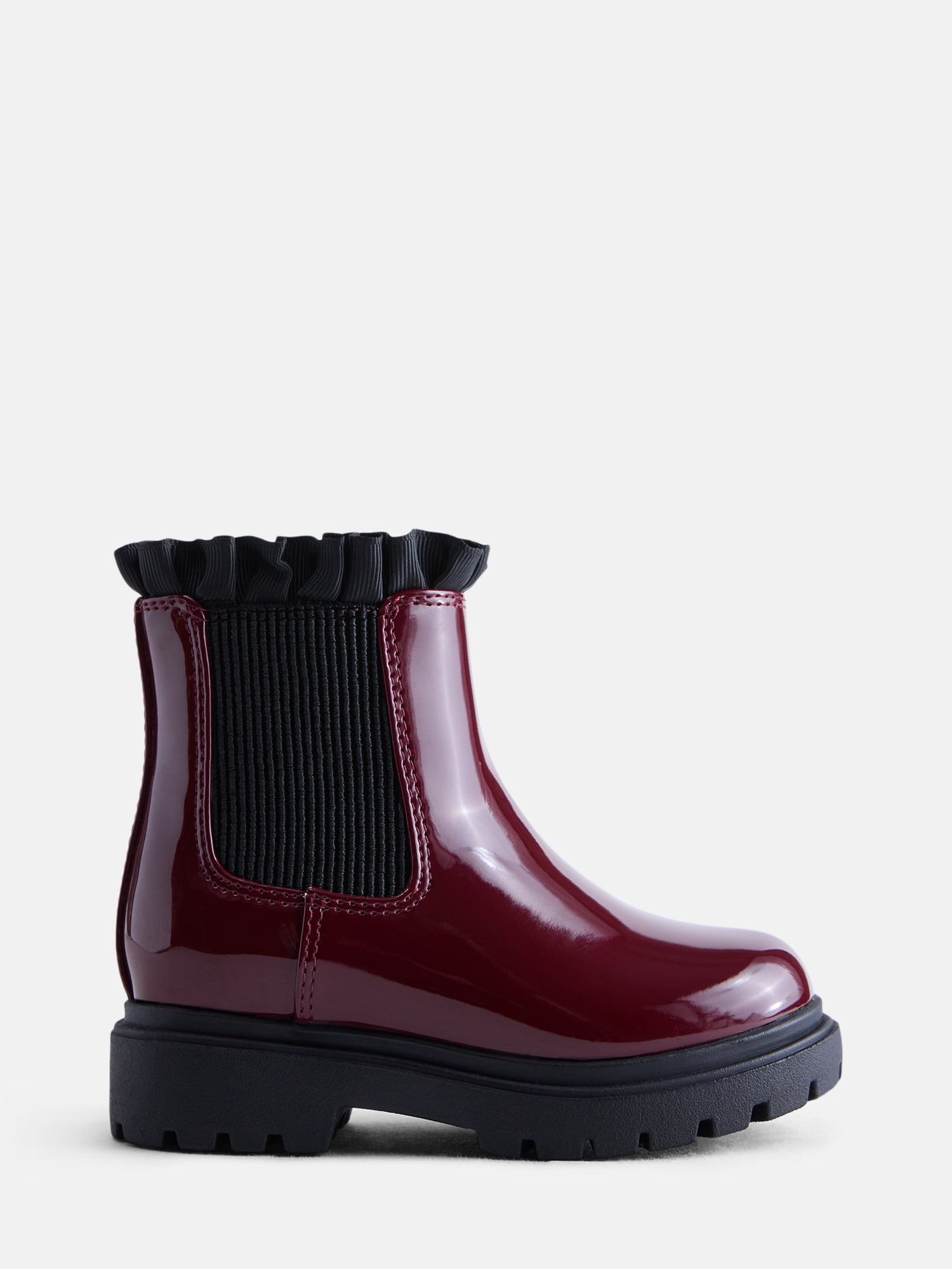 Wonder Nation Toddler Girls Ruffle Chelsea Boots