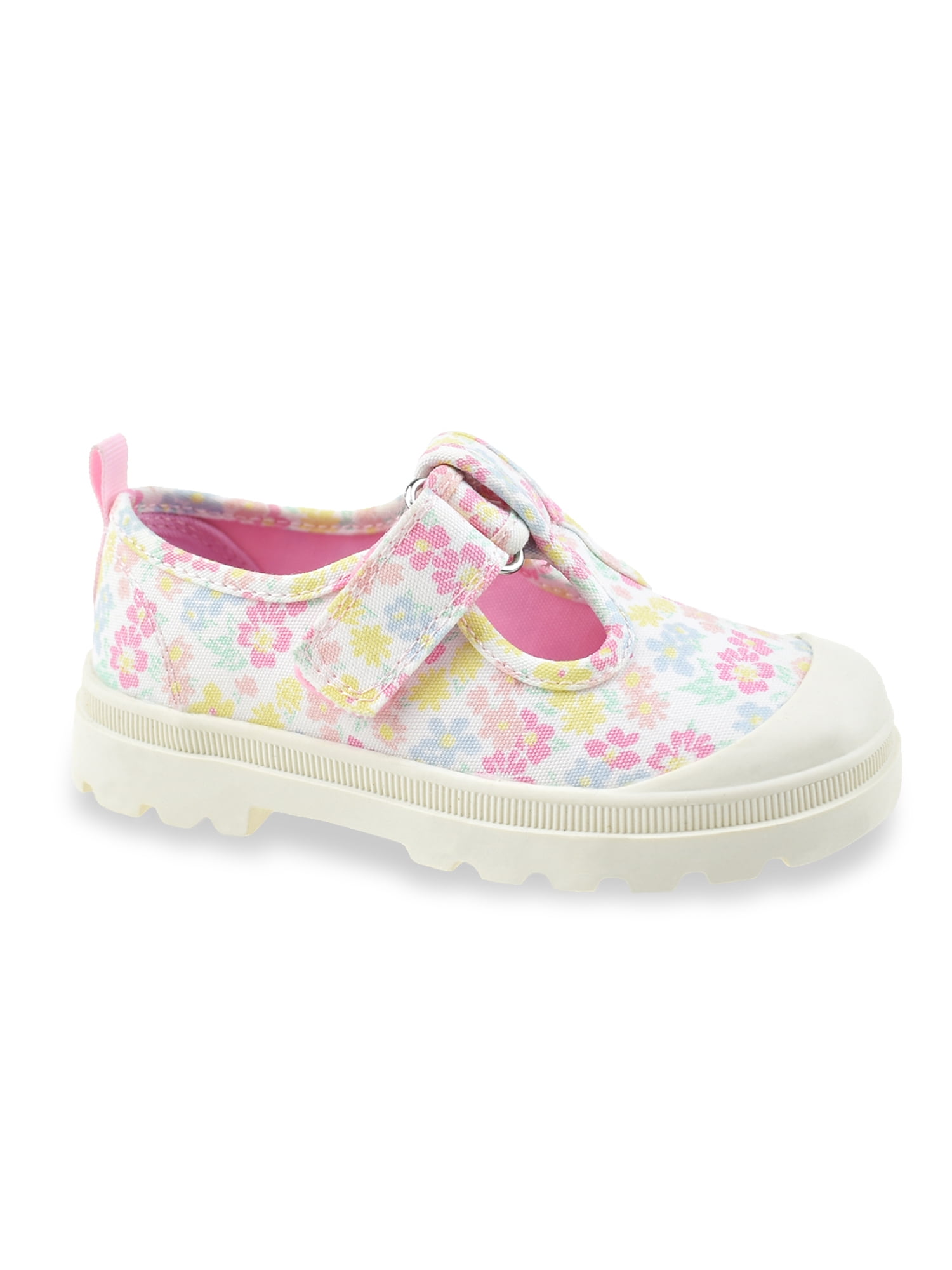 Wonder Nation Toddler Girls Casual Chunky T Strap Shoes