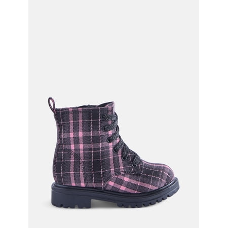 Wonder Nation Toddler, Little, & Big Girls Combat Boots