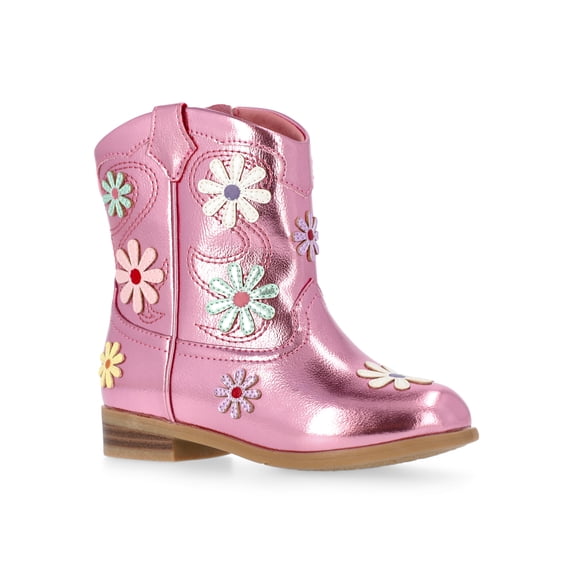 Wonder Nation Girls and Toddler Western Daisy Boots