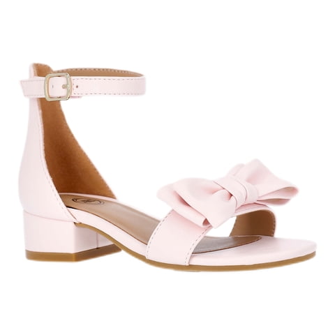 Toddler, Little, and Big Girls Bow Heeled Sandals