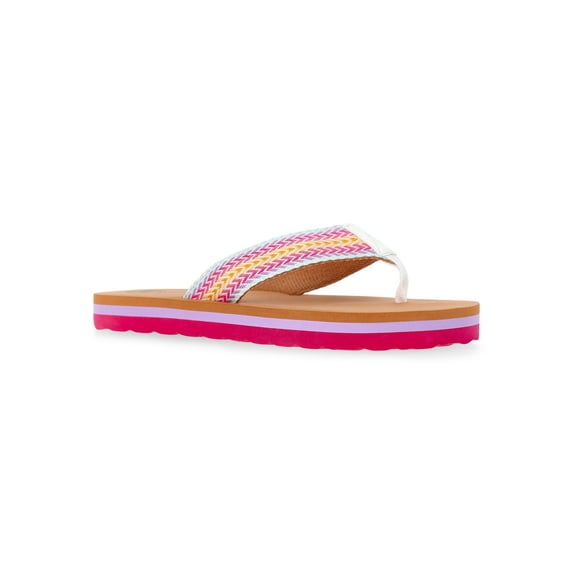 Wonder Nation Toddler and Girls Casual Flip Flops
