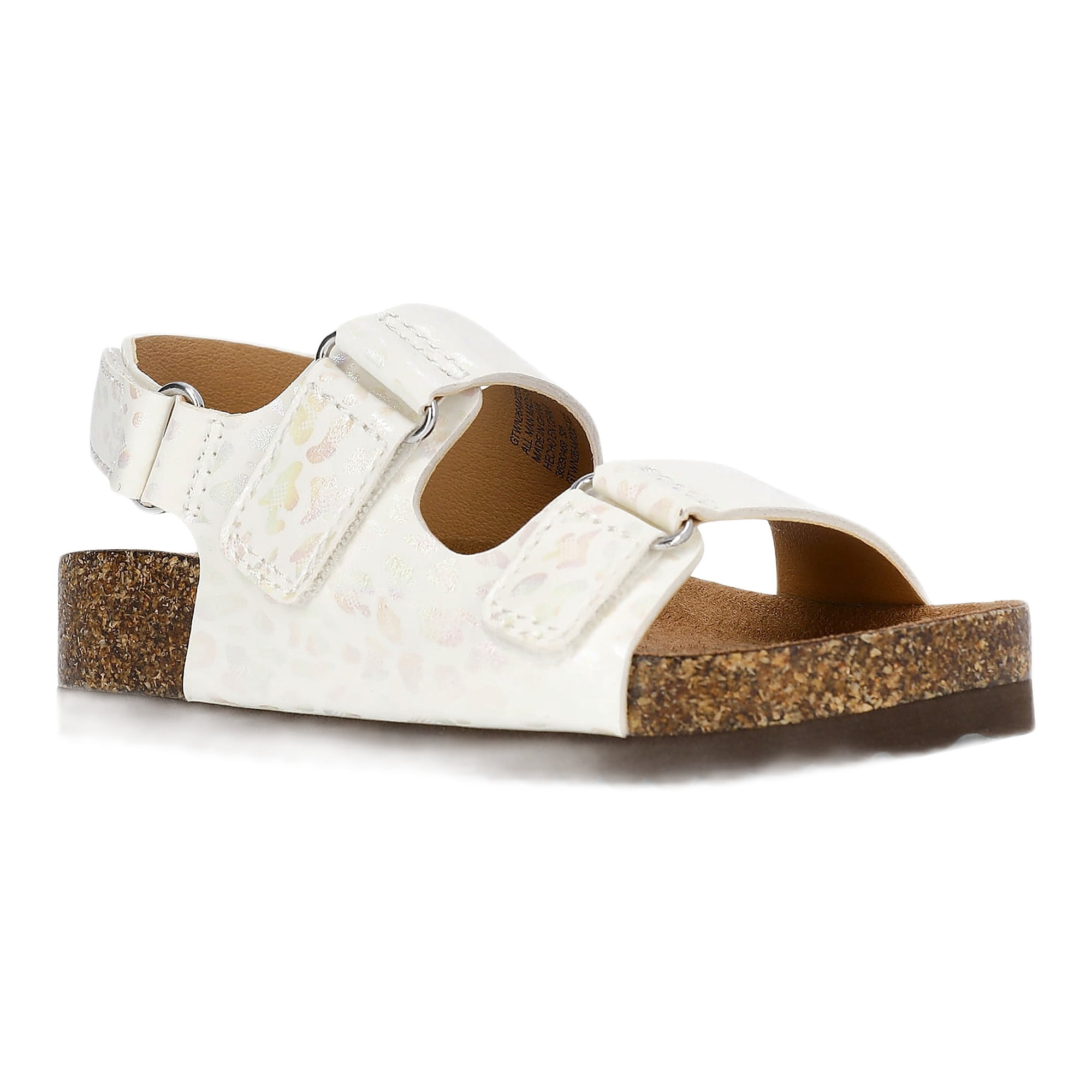 Wonder Nation Toddler Girls Footbed Sandals