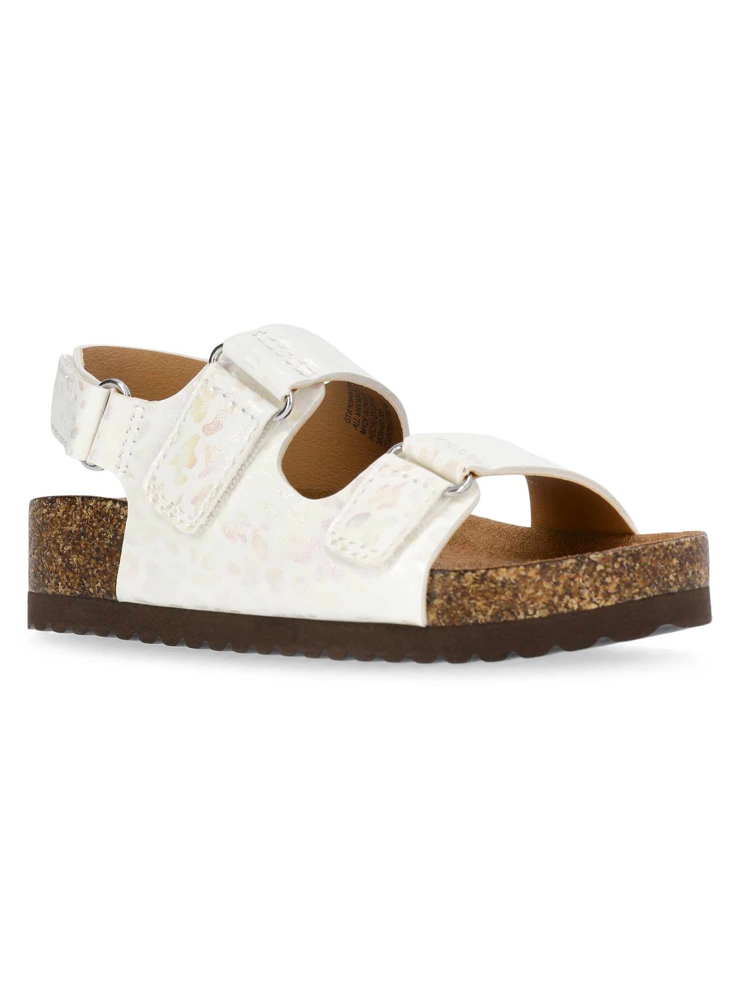 Wonder Nation Toddler Girls Footbed Sandals