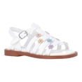 thumbnail image 1 of Wonder Nation Toddler Girls Floral Faux Leather Fisherman Sandals, 1 of 6