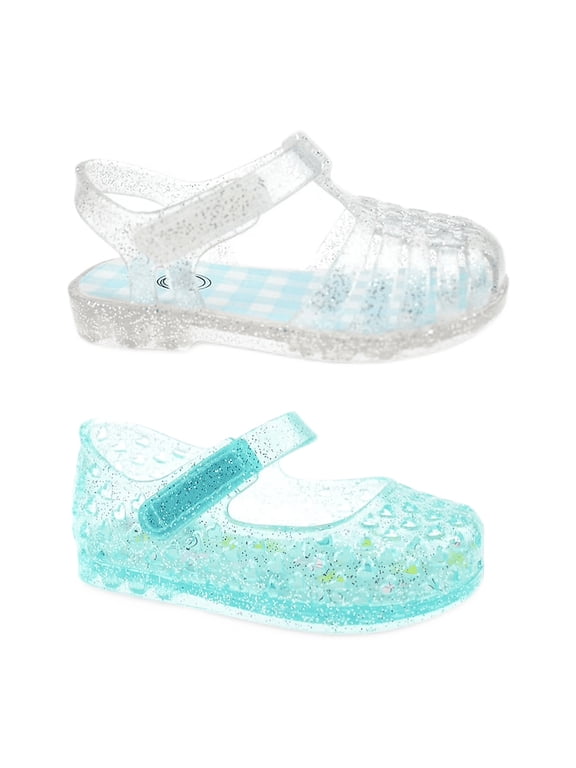 Baby and Toddler Girls 2 Pack Jelly Sandal