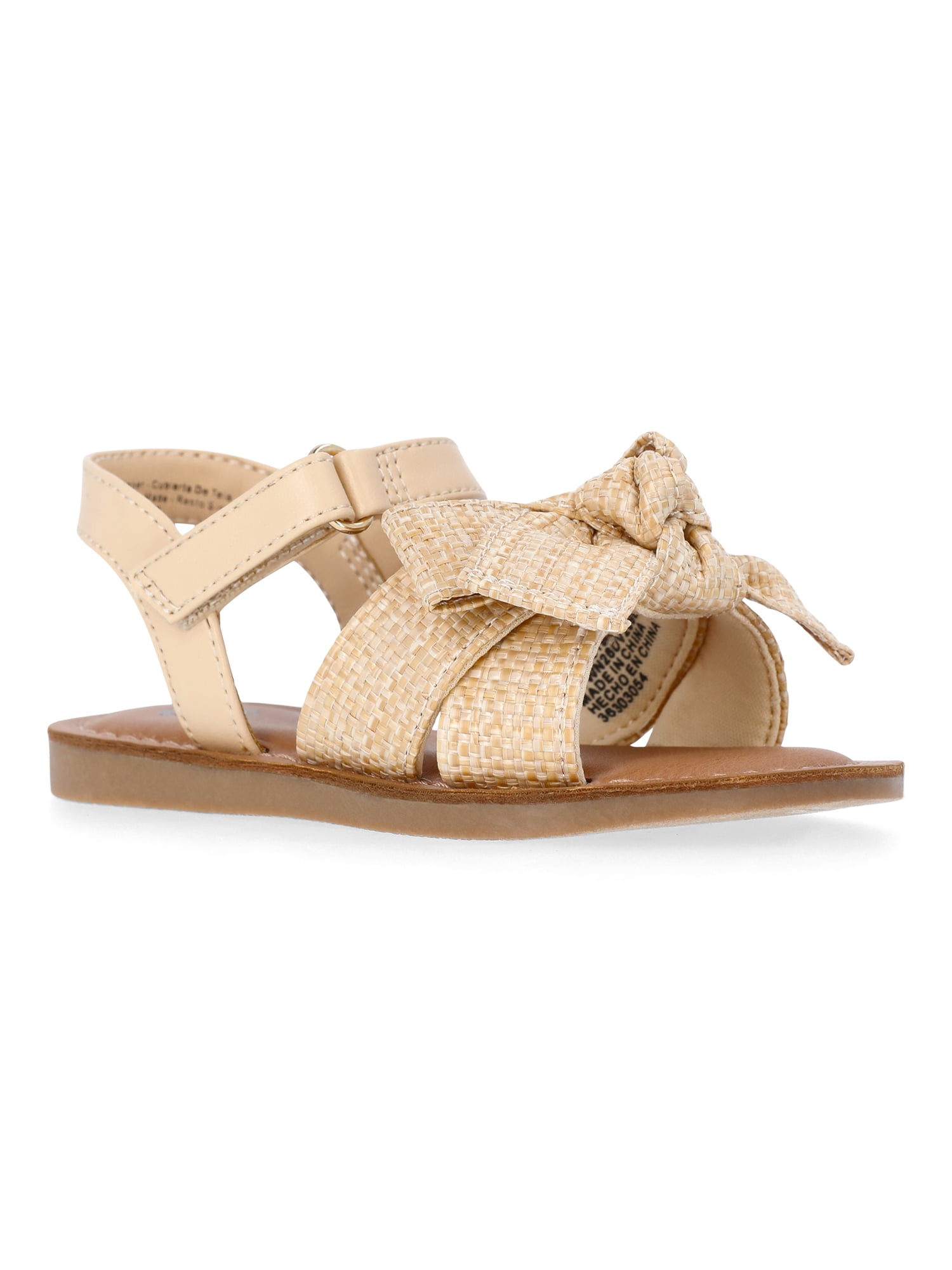 Wonder Nation Toddler Girls Bow Sandals