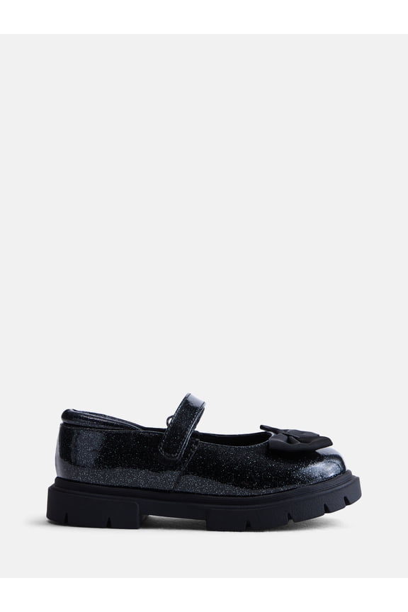 Toddler Girls Sparkly Bow Mary Jane Flats