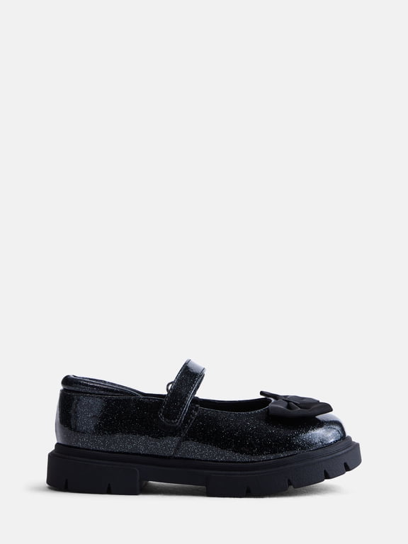 Toddler Girls Sparkly Bow Mary Jane Flats