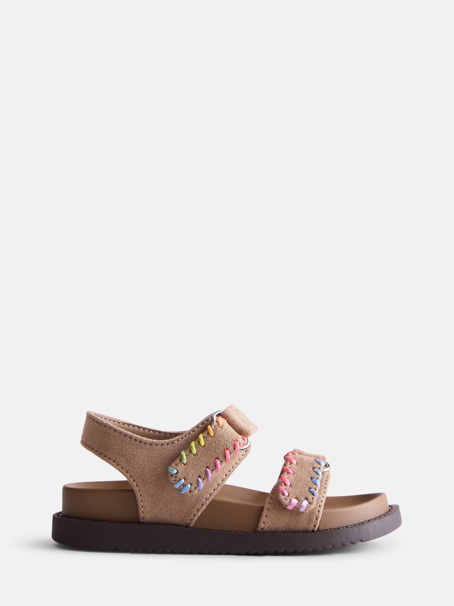 Wonder Nation Toddler Girls Multi Stitch Sandal