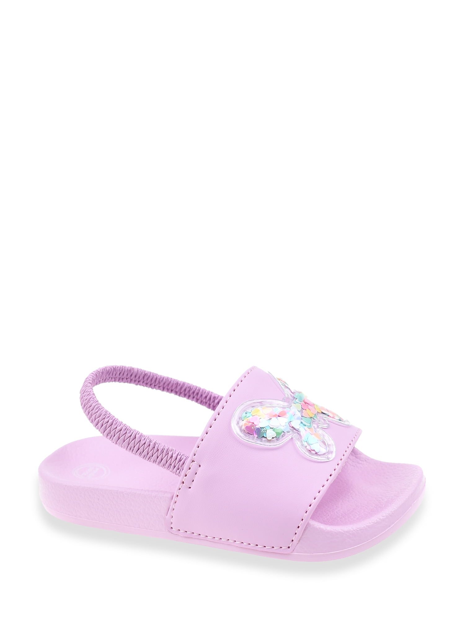 Wonder Nation Little and Big Girls Pool Slide Sandals