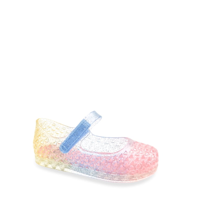 Wonder Nation Baby and Toddler Girls Mary Jane Jelly Shoes