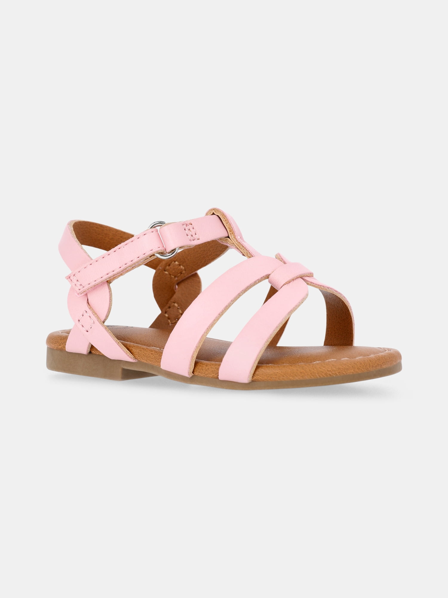 Wonder Nation Baby and Toddler Girls Knot Strappy Sandals