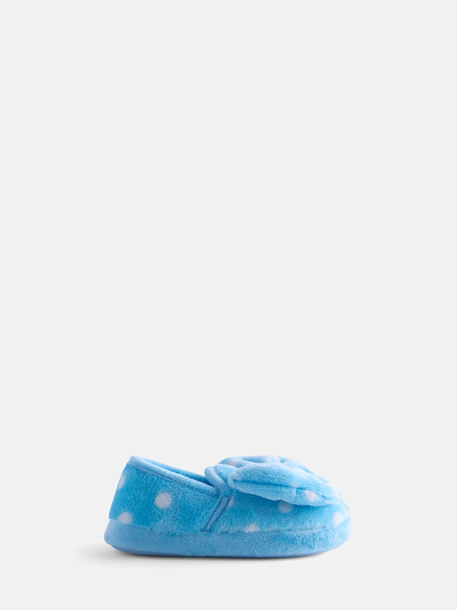 Wonder Nation Toddler Girls Bow Polka Dot Slippers