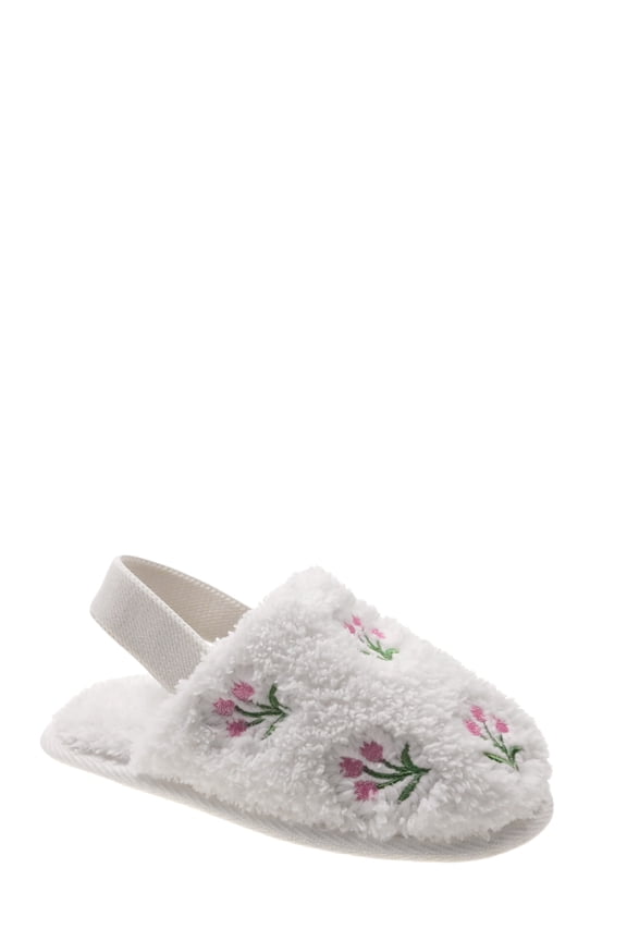 Toddler Girls Scuff Flower Slippers