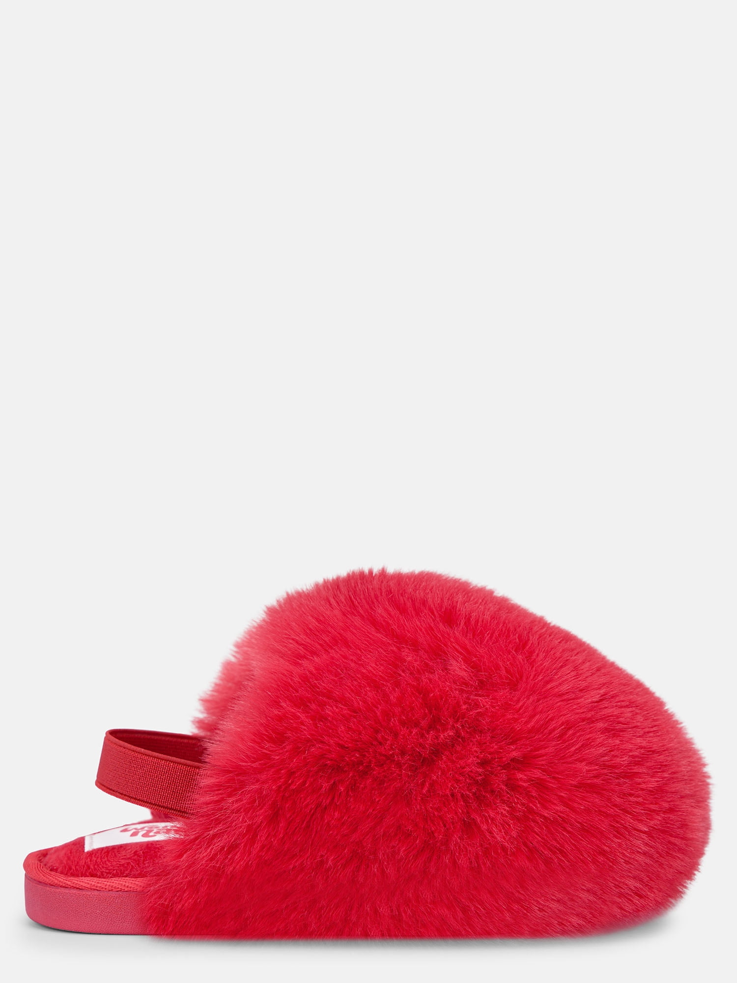 Wonder Nation Toddler, Little & Big Girls Faux Fur Puff Slippers