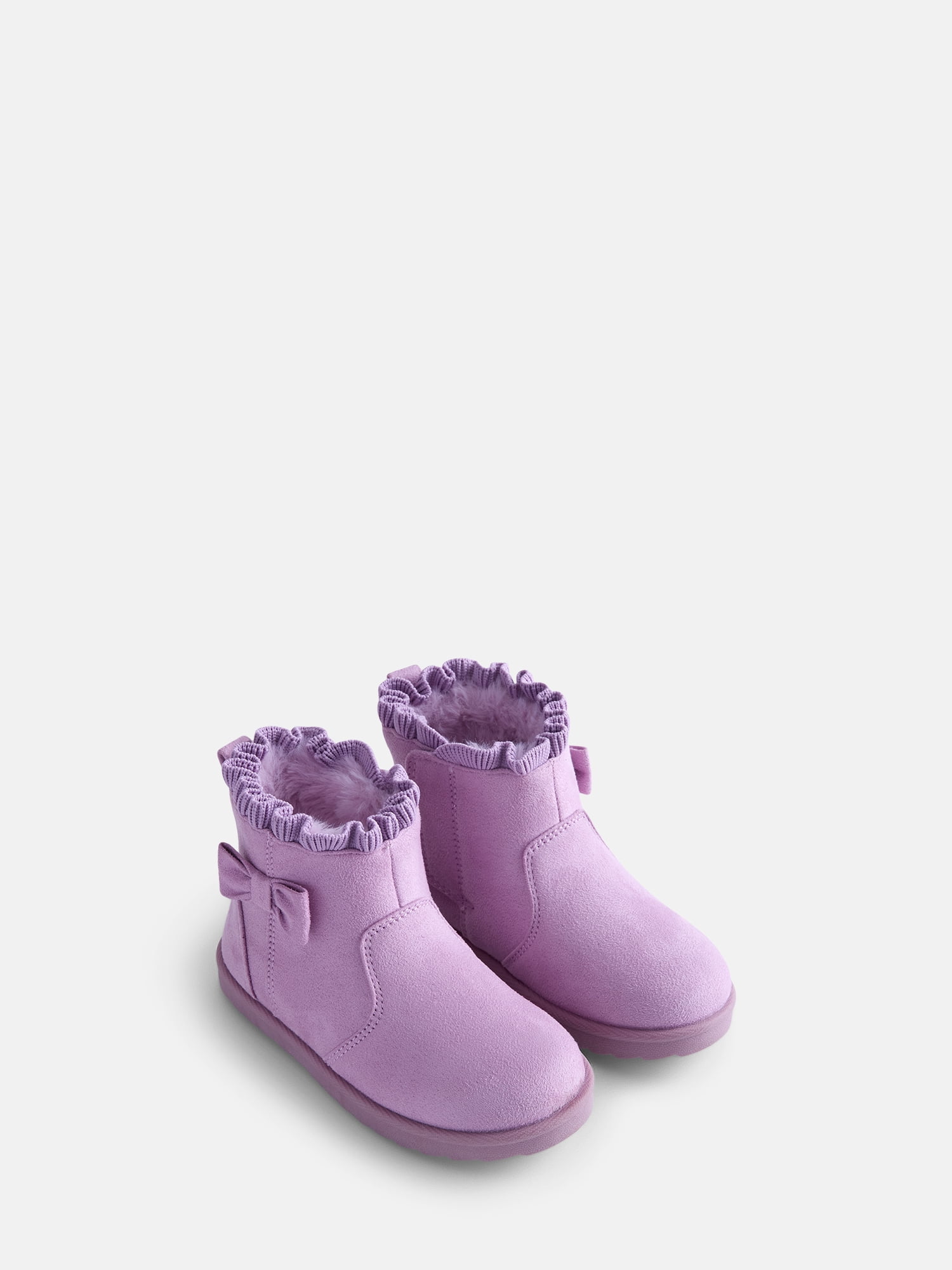Wonder Nation Baby and Toddler Girls Faux Fur Boots