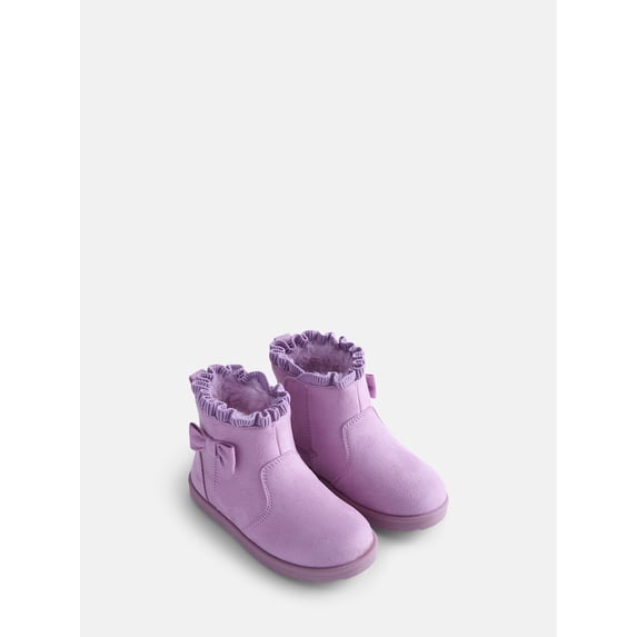 Wonder Nation Baby and Toddler Girls Faux Fur Boots