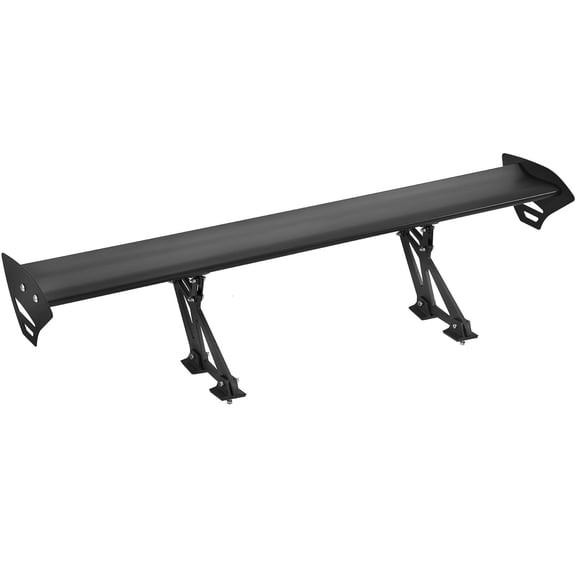 GT Wing Car Spoiler, 43.3 inch Universal Spoiler with Single Deck, Adjustable Lightweight Aluminum, Car Rear Spoiler Wing, Racing Spoiler BGW/JDM Drift Black