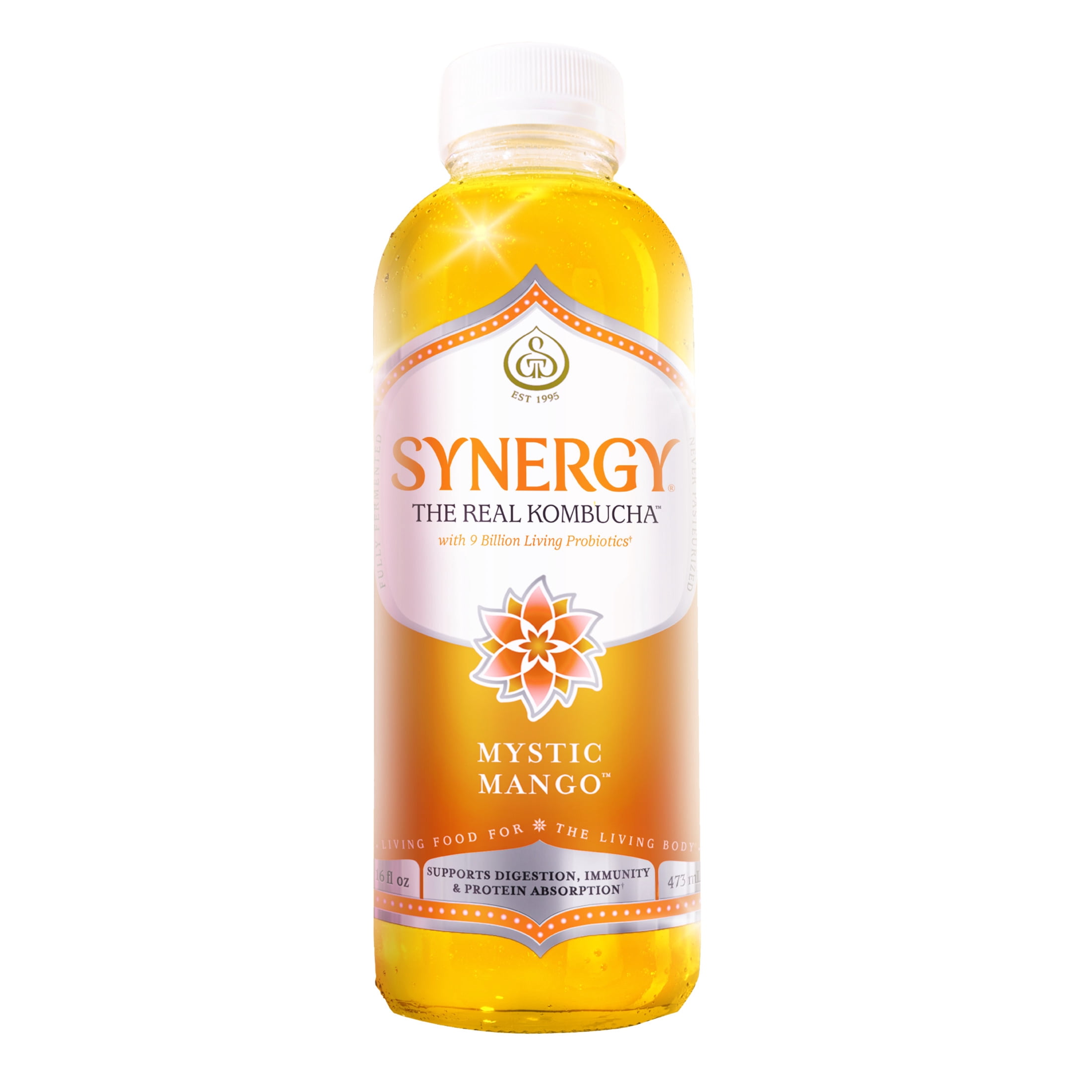 Synergy Mystic Mango Kombucha 16 fl oz - Walmart.com