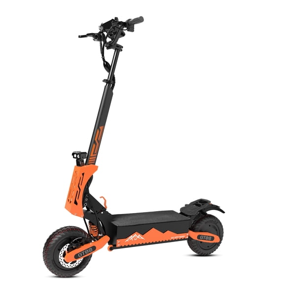 GT08 5600W Off-Road Electric Scooter, 50MPH Top Speed, 60V 27Ah Battery, Foldable EScooter for Adults, Orange
