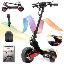 GT06 Electric Scooter Adults, 1200W 48V 13AH E Scooter Off Road Dual Brake System Folding Commuter, Double Shock Absorption, 20 Miles Range Battery & 30MPH Speed Rear Drive Motor,11" Vacuum Tires