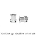 thumbnail image 1 of GT2 Timing Pulley 20 teeth Bore 3mm 3.17mm 4mm 5mm 6.35mm 8mm for width 6mm 2GT Synchronous Belt Small backlash 20Teeth ,Excellent Durability, 1 of 6