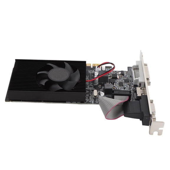 GT210 1GB DDR3 Desktop Graphics Card for Office PC, Low Profile GPU with HDMI, VGA, DVI, PCI Express 2.0 x16, DirectX 10.1 Support