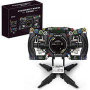 GT3 F1 Racing Steering Wheels Building Set, Gift for Adult Racing Fans, 11 Scale Race Car Steering Wheel Collectible Model, Realistic Features + Gaming Simulator, Home or Office D cor