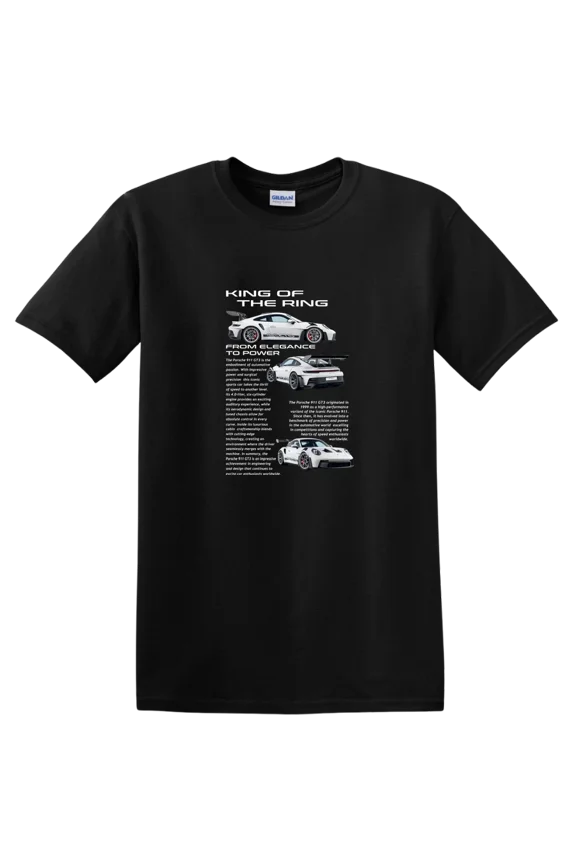 GT3 RS Car Model T Shirt Graphic Racing Tee Gift for Car Enthusiasts