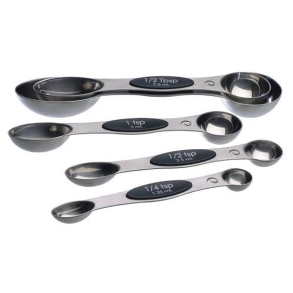Progressive Magnetic Snap-Fit Measuring Spoons Set