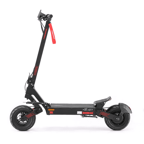 GT4 Electric Scooter for Adults 2400W Power Rear Motor, 43.5mph Max Speed, 43.5 Miles Max Range, Equipped with Disc Brakes, 11-Inch Tires & LED Touchscreen (With Steering Damper)