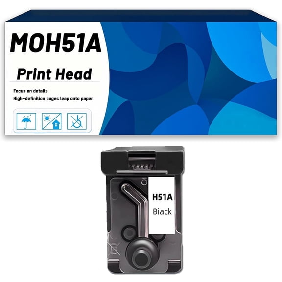 GT50 GT51 MOH51A MOH50A Print Head Combo Pack, Compatible for HP GT5810 GT5820 GT5822 Tank 310 311 351 318 319 410 411 418 419 415 Printers, High Print Volume