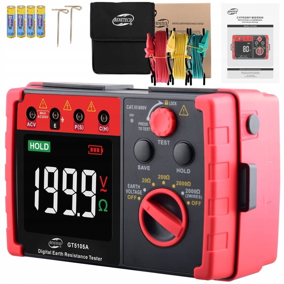 GT5105A High Precision Digital Display Ground Resistance Tester