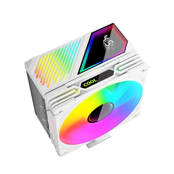 GT600 Digital Display CPU Air Cooler with 1800RPM ARGB PWM Cooling Fan High Airflow Radiator for Efficient CPU Cooling B