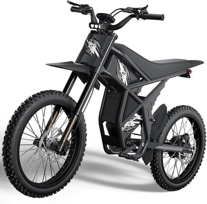 Riding'times GT73 Electric Bike for Adults,2400W UL2849 Electric Dirtbike with 25" Motorcycle Tires,48V36.4AH Dual Battery EBike,Max 37 mph & 85 mile Long Range,Dual Hydraulic Brakes&Full Suspension