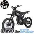 thumbnail image 1 of GT73 Pro Electric Dirt Bike, 3000W Motor, 50 MPH, 60V/36Ah Dual Batteries, 87-173 Mile Range, UL2849 Certified, Hydraulic Suspension, 25" Off-Road Dirt Tires, 1 of 10