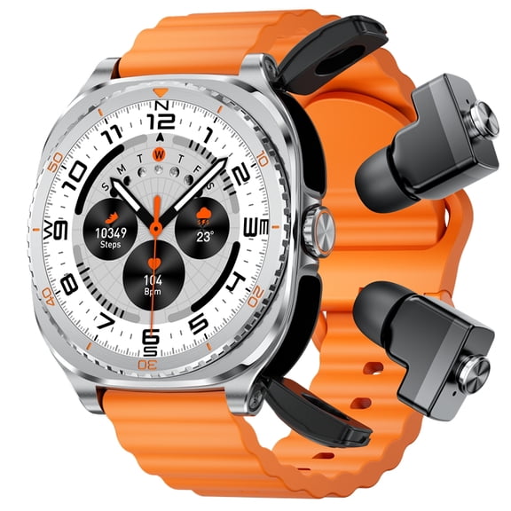 GT99 2 in 1 Smart Watch Built-in Wireless Earbuds 1.53" HD Touch Screen NFC IP67 Waterproof Long Standby Fitness Watch Compatible Android iOS