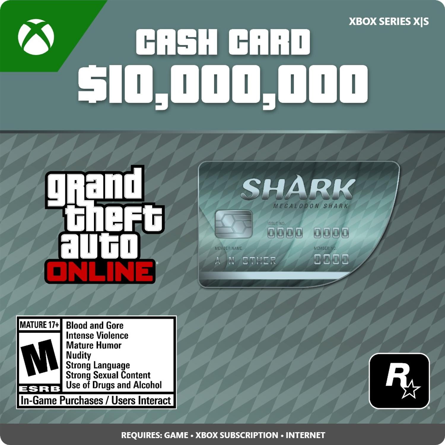 GTA Online: Megalodon Shark Cash Card - Xbox Series X|S [Digital]