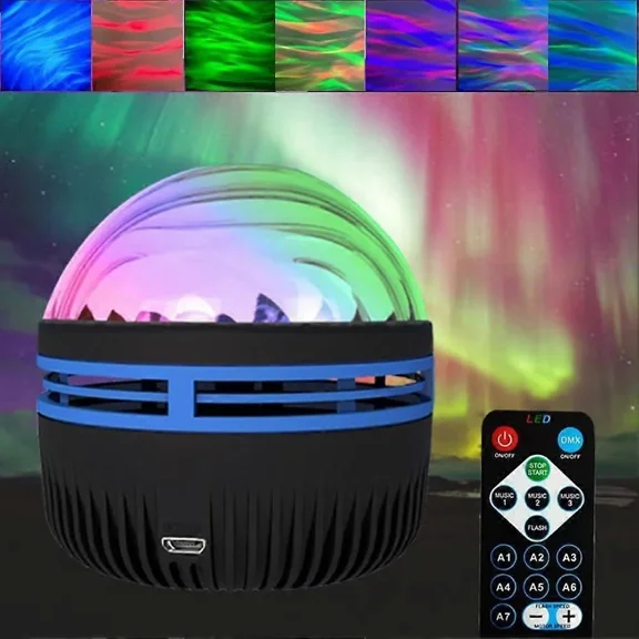 GTB Aurora Projector Northern Lights LED Night Light Rechargeable Galaxy Star