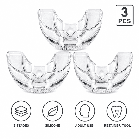 GTB Dental Orthodontic Teeth Corrector Silicone Braces Retainer Straighten Tools Teeth Capped for Adults