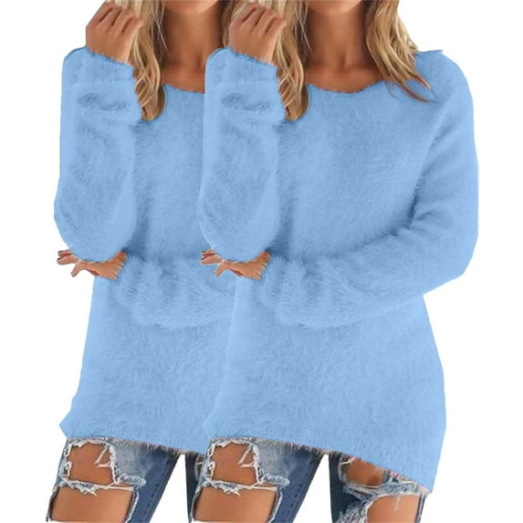 GTEYOIJN 2025 fall trendy oversized turtleneck sweater for women batwing l Women's Fashionable Long Sleeve Pullovers Loose Fuzzy Jumper Sweater