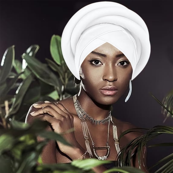 GTEYOIJN African Headwraps for Women Hair Turbans for Women Fashion African Women Turban Caps Beanie Headscarf Pre Tied Braid Headwraps for Women Hairband for Men