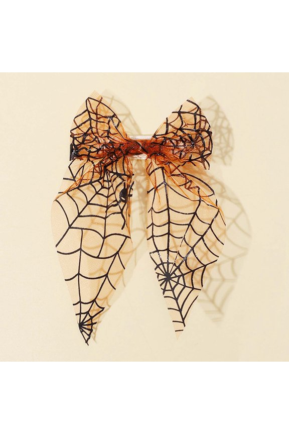 B Hair Band for Washing Face New Bow Hair Clip Halloween Bat Clip Star Net Edge Clip