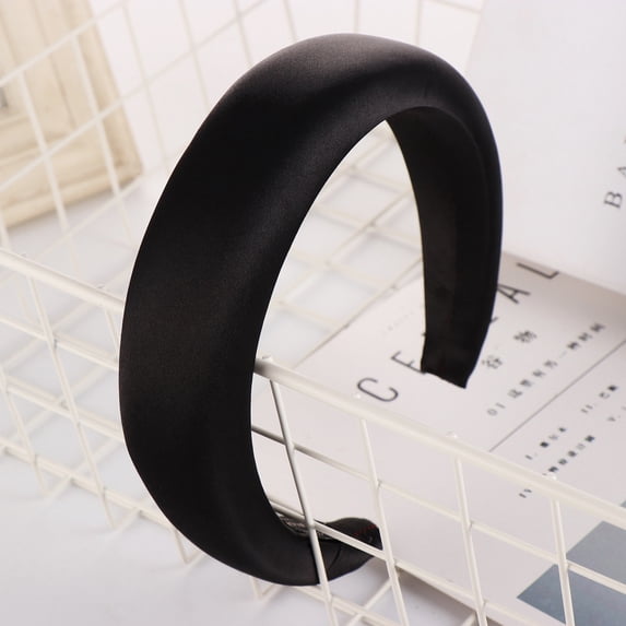 GTEYOIJN Black Mens Hairband Fashion Sponge Hairband Women Hair Head Hoop Satin Sweet Teenagers Hair Headband
