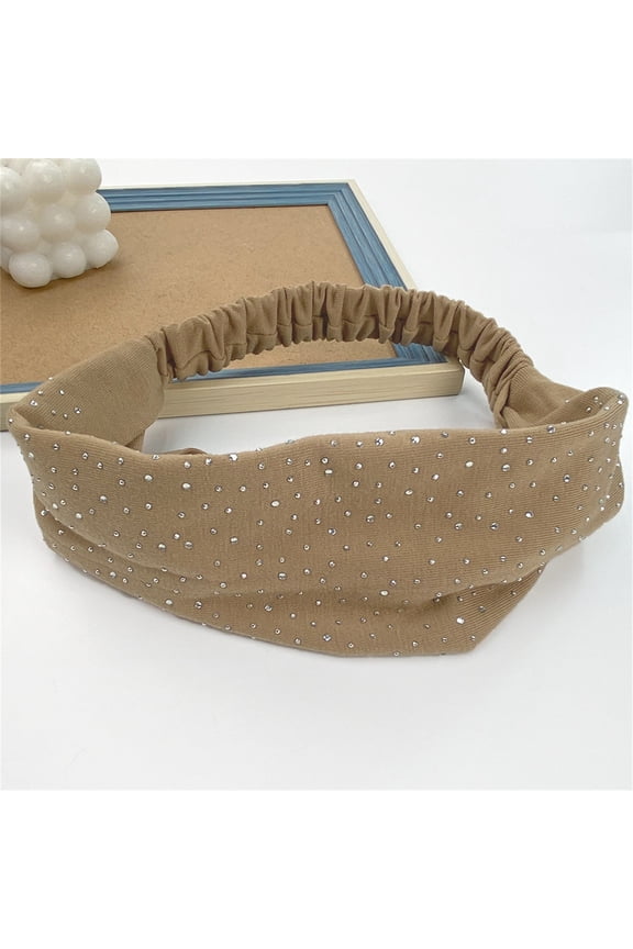 Coffee Clip Hairband Wide Headbands for Women Workout Yoga Running Sports Headbands Boho Hair Bands for Women's Hair Non Slip Sweat Head Bands Thick Head Wrap Hair Wrap