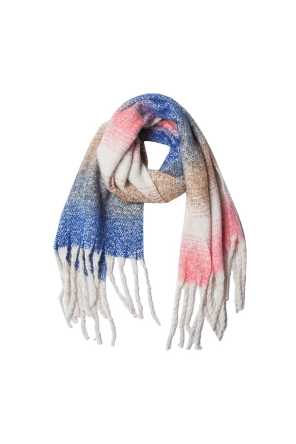 Hair Wrap Scarf Large Scarf Women's Long Striped Blanket Chunky Oversized Winter Fall Warm Scarf Big Scarves Wrap Shawl