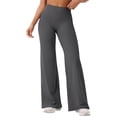 thumbnail image 1 of GTEYOIJN High Rise Pants Yoga Pants Women Wide Leg Pants with Pockets High Waist 25 Inch Inseam Women's Slim Fit Wide Leg Hip Slim Fit Sports Yoga Trousers, 1 of 4